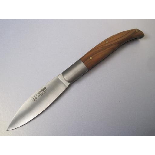 417L Cudeman Olive Wood Bush Craft Folding Knife