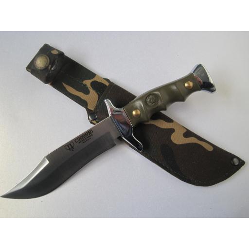204V Cudeman Green ABS Small Bowie Knife