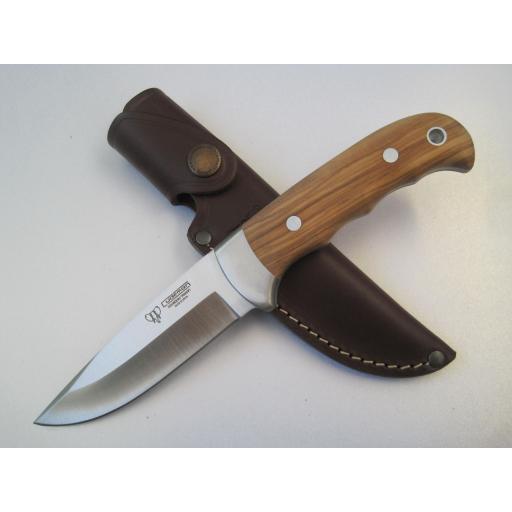 146L Cudeman Olive Wood Sporting Knife
