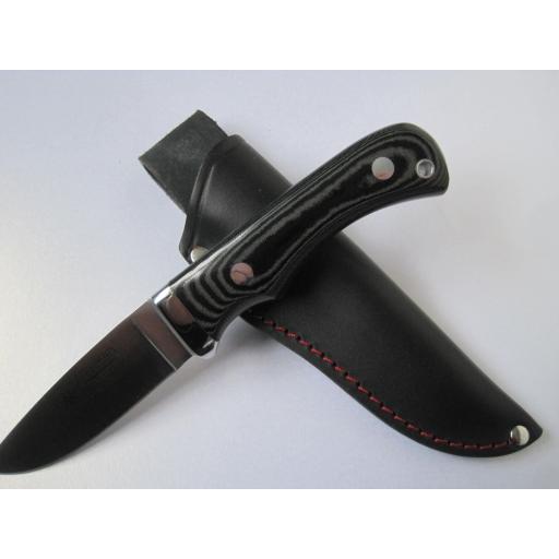 116M Cudeman Black Micarta Bush Craft Hunting Knife