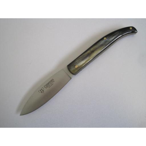 418A Cudeman Folding Bush Craft Knife With Bull Horn Handle