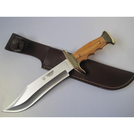202L Cudeman Olive Wood Large Bowie Knife