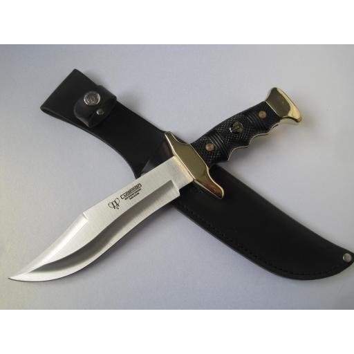 203N Cudeman Black ABS Medium Bowie Knife
