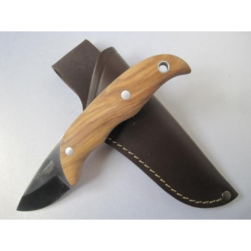 129L Cudeman Olive Wood Skinning Knife