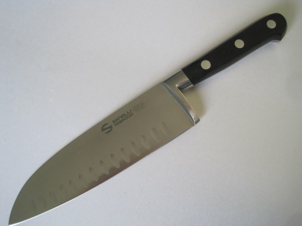 Santoku Knife Granton Blade 8 Inch, 18cm, From The Chef Range By
