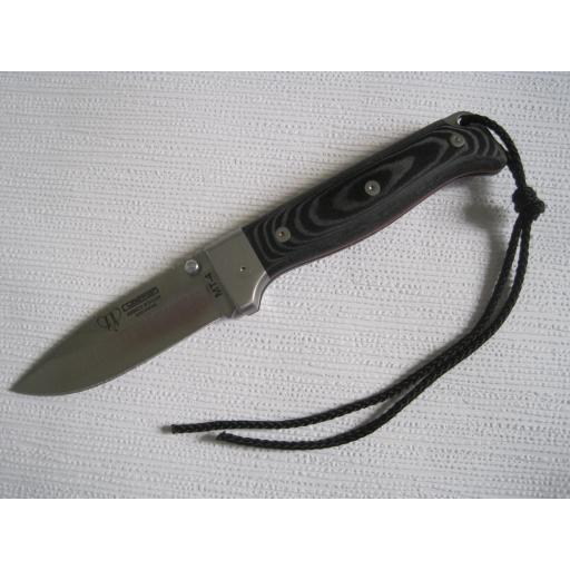 384M Cudeman MT4 Black Micarta Folding Bush Craft Knife