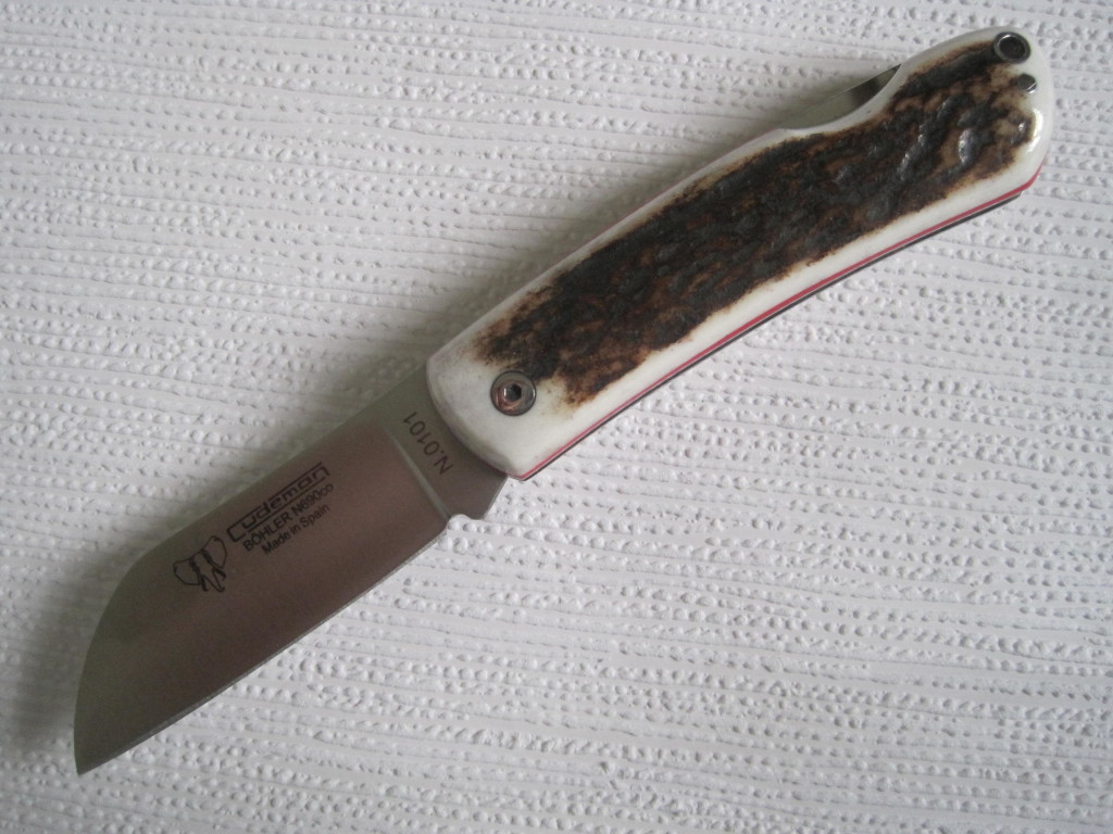 Cudeman 386CV Mariner Stag Folding Pocket Knife Bohler N690co La Marinera